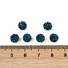 Polymer Clay Rhinestone Beads RB-H284-6MM-Half-229-2