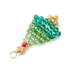 Christmas Theme Glass Pendants PALLOY-JF02890-4