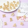 26Pcs Letter A~Z Alloy Lapel Pin Backs JEWB-CJZ0001-03KCG-6