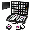 Rectangle Black Aluminum Organizer Handled Boxes AJEW-WH0871-59B-1