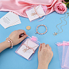 12Pcs Alloy Enamel Bowknot Pendant Necklaces & CCB Plastic Beads with Heart Charms Bracelets SJEW-ME00004-3