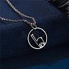 304 Stainless Steel Laser Cut Pendant Necklaces FS-WGA4904-18-1