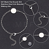 16Pcs 304 Stainless Steel Paperclip Chain Satellite Chain Bracelet Making BJEW-SP0001-32C-5
