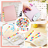 120Pcs 12 Colors ABS Plastic Loose Leaf Ring Round Binder Discs FIND-CP0001-34-6