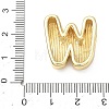 Brass Initial Beads KK-B167-27G-01W-3