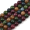 Natural Green Jade Imitation Tourmaline Beads Strands G-B046-08D-10mm-2