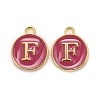 Golden Plated Alloy Enamel Charms LS-ENAM-S118-08F-1
