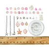 DIY Round Glass & CCB Plastic Beads Bracelets Making Kits DIY-FS0007-56B-5