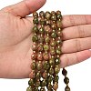 Natural Unakite Beads Strands G-F809-A48-01-2
