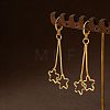 Alloy Star Tassel Hoop Earrings for Women WGF3701-01-3