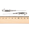 Halloween 316 Stainless Steel Ear Wrap Crawler Hook Earrings AJEW-C044-17A-AS-5