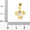 Brass Micro Pave Cubic Zirconia Pendants KK-S511-04A-G-3