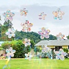 Flower Rainbow Prism Electrostatic Window Stickers PW-WG93B02-01-5