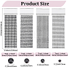 4 Sheets 4 Styles Acrylic Self Adhesive Stickers DIY-GF0014-71D-2