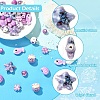 40Pcs 8 Styles Handmade Porcelain Beads PORC-YW0001-80-5