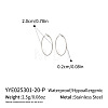 304 Stainless Steel Hoop Earrings OC2065-7-1