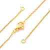 0.9MM Brass Box Chain Necklace Making NJEW-D302-77G-1