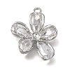 Brass Pave Cubic Zirconia Pendant Cabochon Settings CU-CBAC809-05P-1
