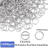 304 1000pcs Stainless Steel Open Jump Rings STAS-SP0001-71B-2