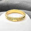 304 Stainless Steel Sun Shin Finger Ring for Women RJEW-B109-04G-2