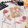 4Rolls 4 Styles Printed Polyester Ribbon OCOR-ME0001-93-4