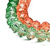 Transparent Painted Glass Beads Strands DGLA-A034-T8mm-A04-4