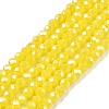 Electroplate Glass Beads Strands EGLA-A044-P1mm-A04-1