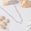 1Pc Glass Rondelle Beaded Necklaces NJEW-LP0007-23X-3
