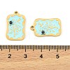 304 Stainless Steel Enamel Pendants STAS-H251-03A-02-3