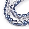 Baking Paint Transparent Glass Beads Strands DGLA-N011-8mm-08-3