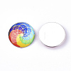 Flat Back Glass Cabochons GGLA-S047-04A-12mm-3