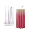 DIY Plastic Cylinder Rib Candle Molds CAND-PW0001-016-1