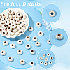 100Pcs Synthetic Howlite European Beads TURQ-PA0001-04A-6