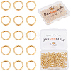200Pcs 304 Stainless Steel Round Rings STAS-BBC0010-21A-1