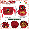 4Pcs 4 Styles Christmas Velvet Candy Apple Bags TP-BC0001-06-2