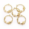 Alloy Open Back Bezel Pendants PALLOY-P180-01G-1