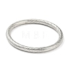 304 Stainless Steel Textured Bangles BJEW-G686-01P-2
