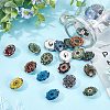 3 Sets 3 Style Alloy Jewelry Snap Buttons BUTT-SC0001-01-4