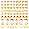 90Pcs 3 Styles Rack Plating Brass Spacer Beads KK-PH0012-66-1