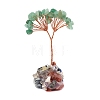 Natural Mixed Gemstone Chips Tree of Life Decorations PW-WG54F93-06-1