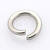 Tarnish Resistant 304 Stainless Steel Open Jump Rings A-STAS-E066-08-8mm-1