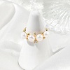 Natural Cultured Freshwater Pearl Finger Rings RJEW-JR01083-2