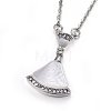 304 Stainless Steel Pendant Necklaces NJEW-H496-03C-2