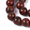 Natural Red Sesame Jasper Beads Strands G-Q601-13A-03-4