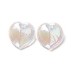 UV Plating Rainbow Iridescent Acrylic Pendants OACR-C003-08G-1