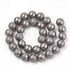 Electroplate Shell Pearl Beads Strands SHEL-T005-09B-2