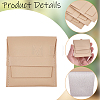 Square PU Leather Jewelry Flip Pouches with Random Color Lining PAAG-CL0001-02B-7