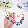 1Pc Acrylic Heart & Apple Bead Bag Decorative Chains HJEW-SC0003-34-3