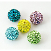 Polymer Clay Rhinestone Beads RB-H284-8MM-M-1