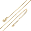 Brass Box Chain Necklaces for Women X-NJEW-D302-41G-4